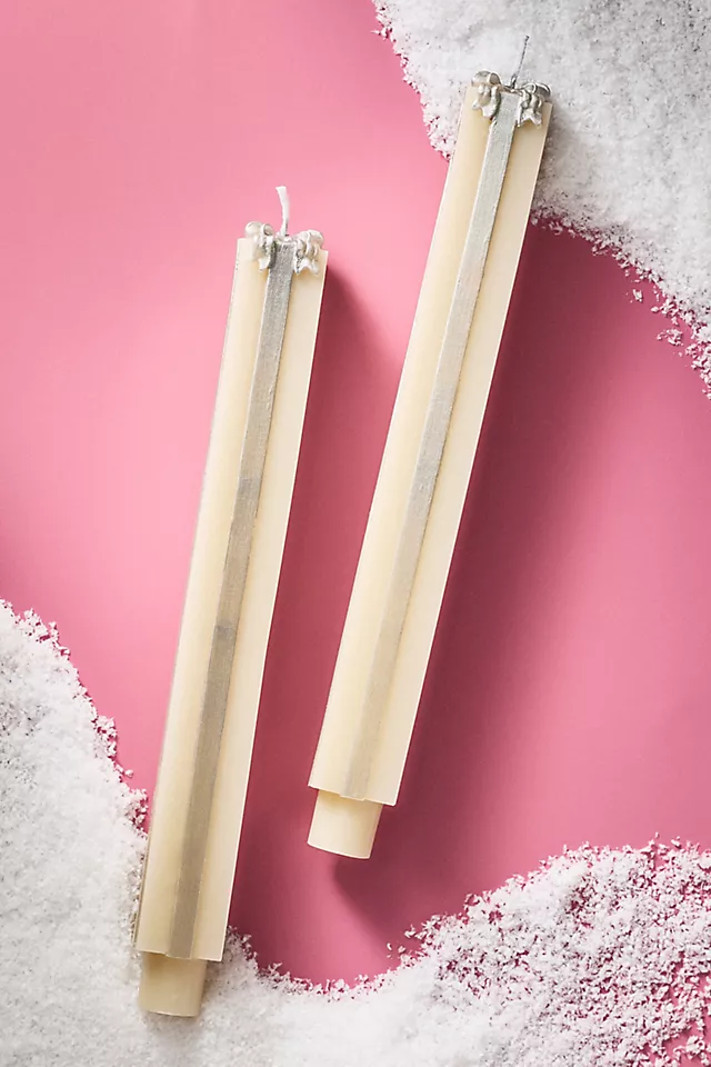 Gift Box Taper Candles, Set of 2