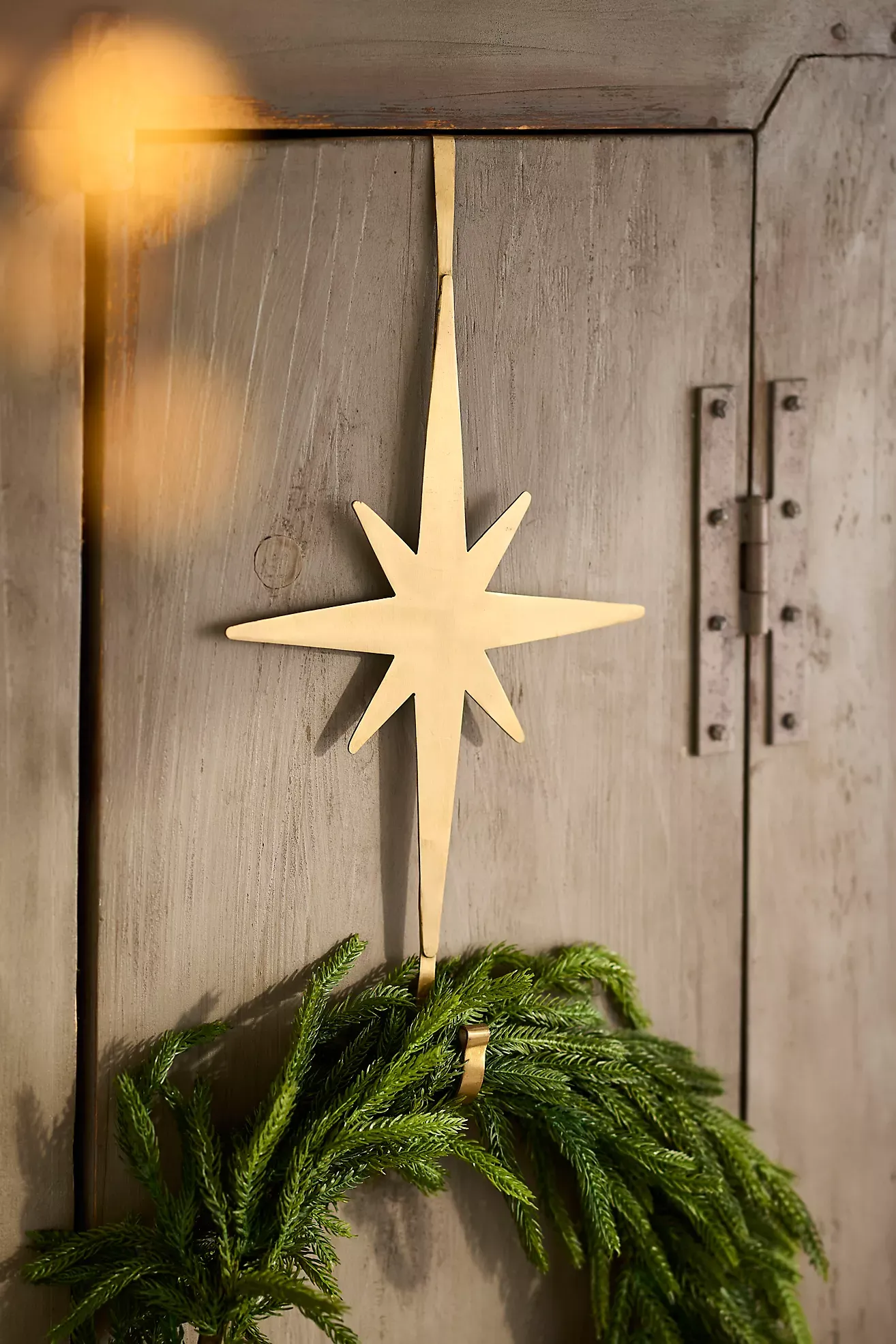 Brass Starburst Wreath Hanger