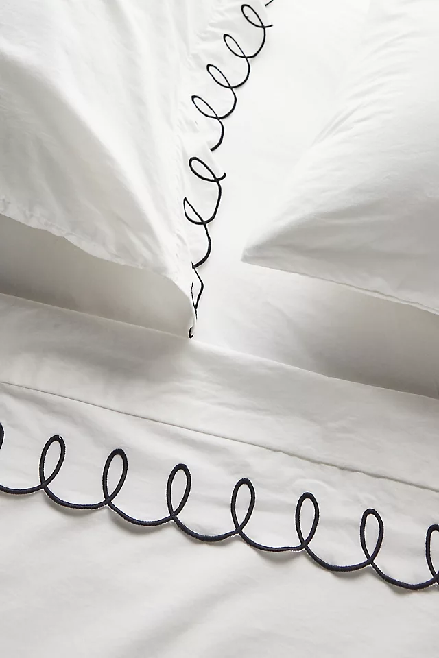 Maeve by Anthropologie Looped Organic Percale Sheet Set