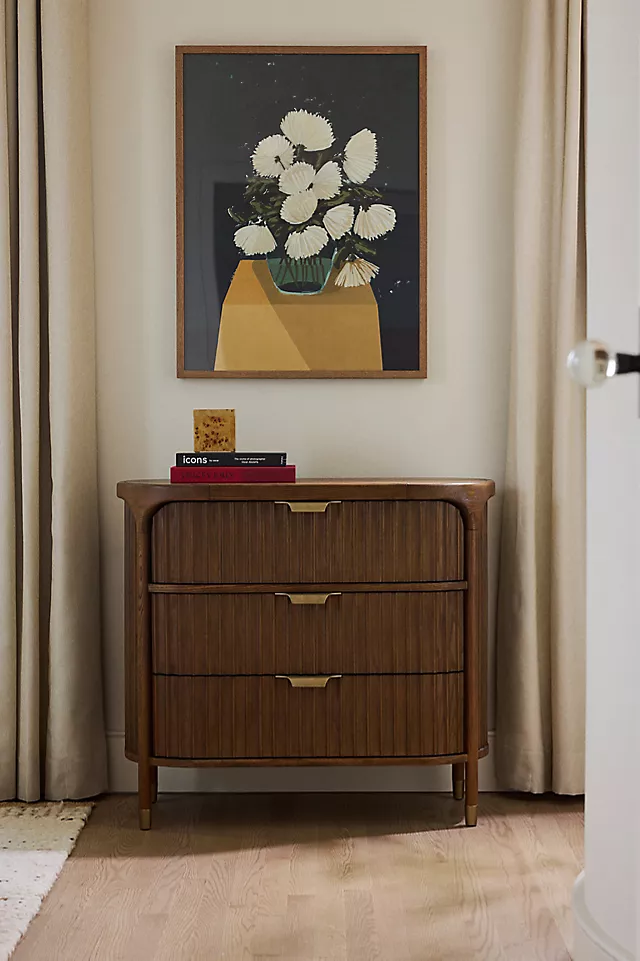 The Isla Fluted-Wood Three-Drawer Dresser