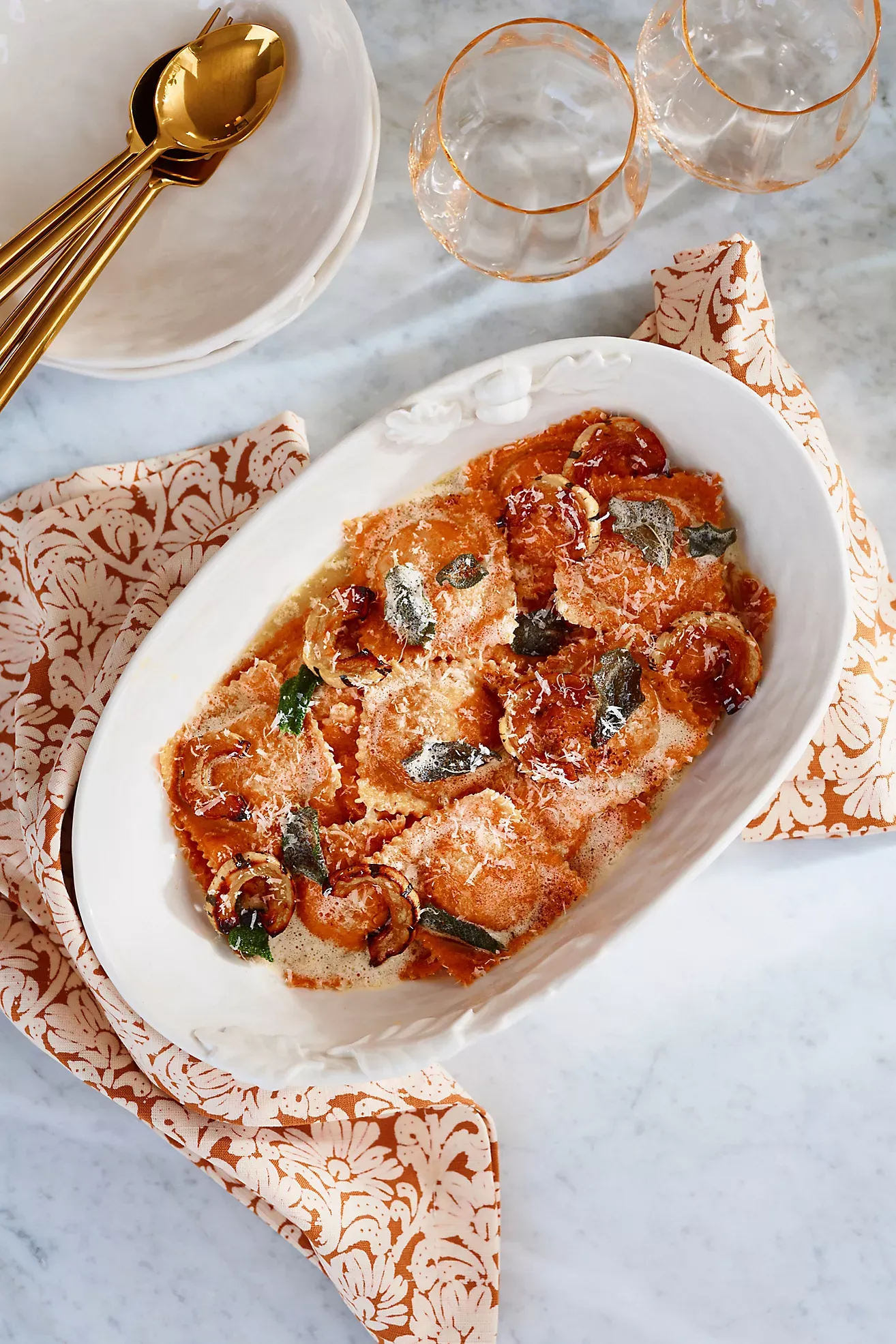 Demeter Embroidered Cotton Napkins, Set of 4