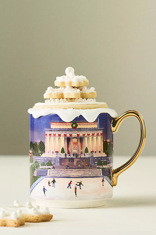 Holiday in the City Stoneware Mug