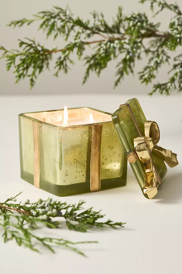 Giftbox Woody Juniper & Cedar Glass Candle