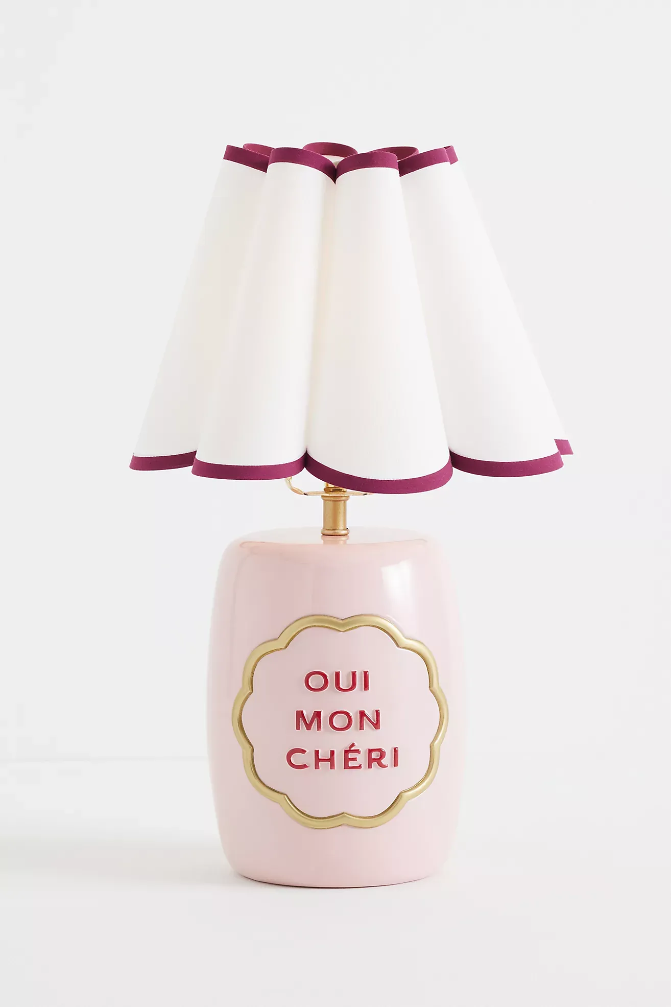 Claudette Text Table Lamp