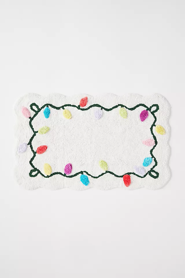 String Lights Tufted Bath Mat
