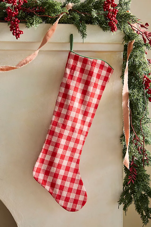 Gingham Cotton Stocking