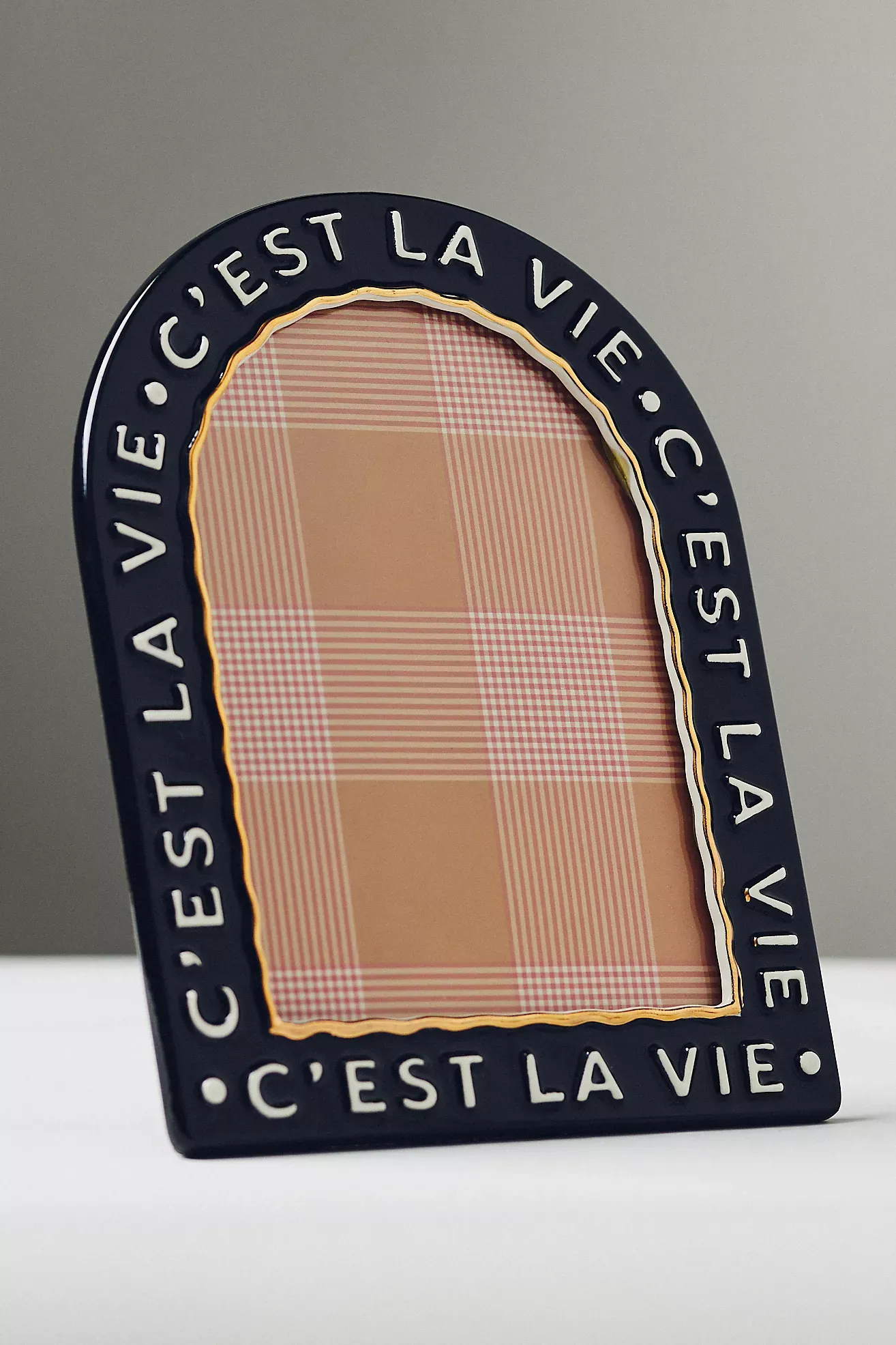 Claudette Text Stoneware Picture Frame