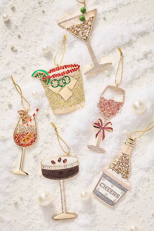 BaubleBar x Anthropologie Jeweled Cocktail Ornament