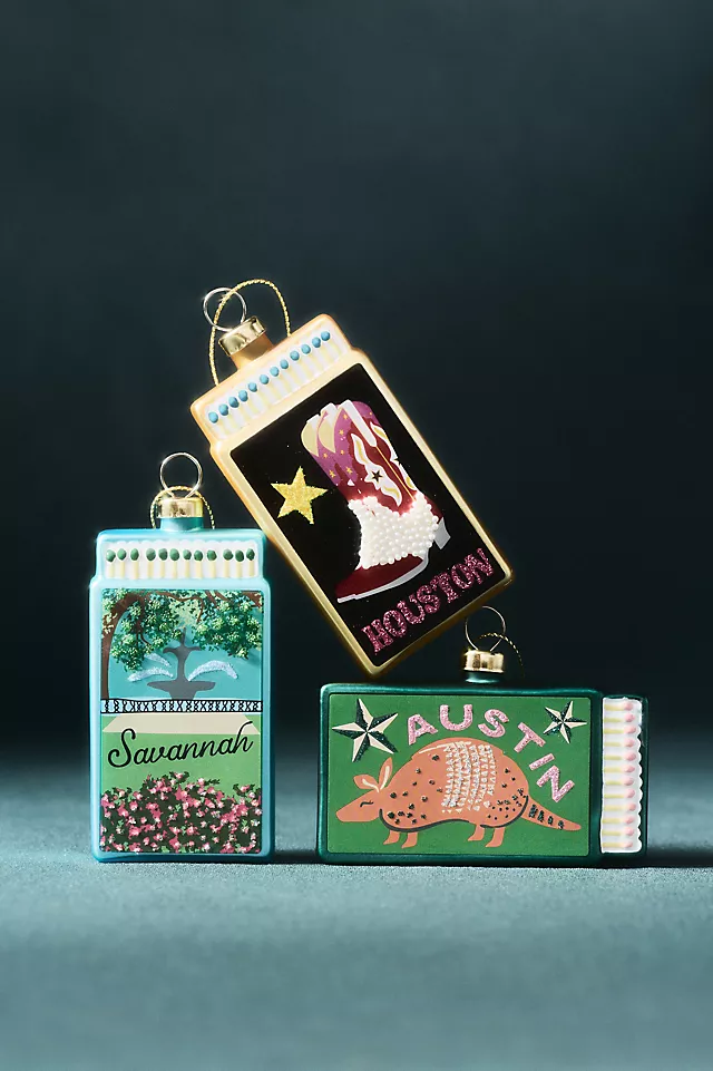 Furbish Studio Matchbook Ornament: Texas Edition