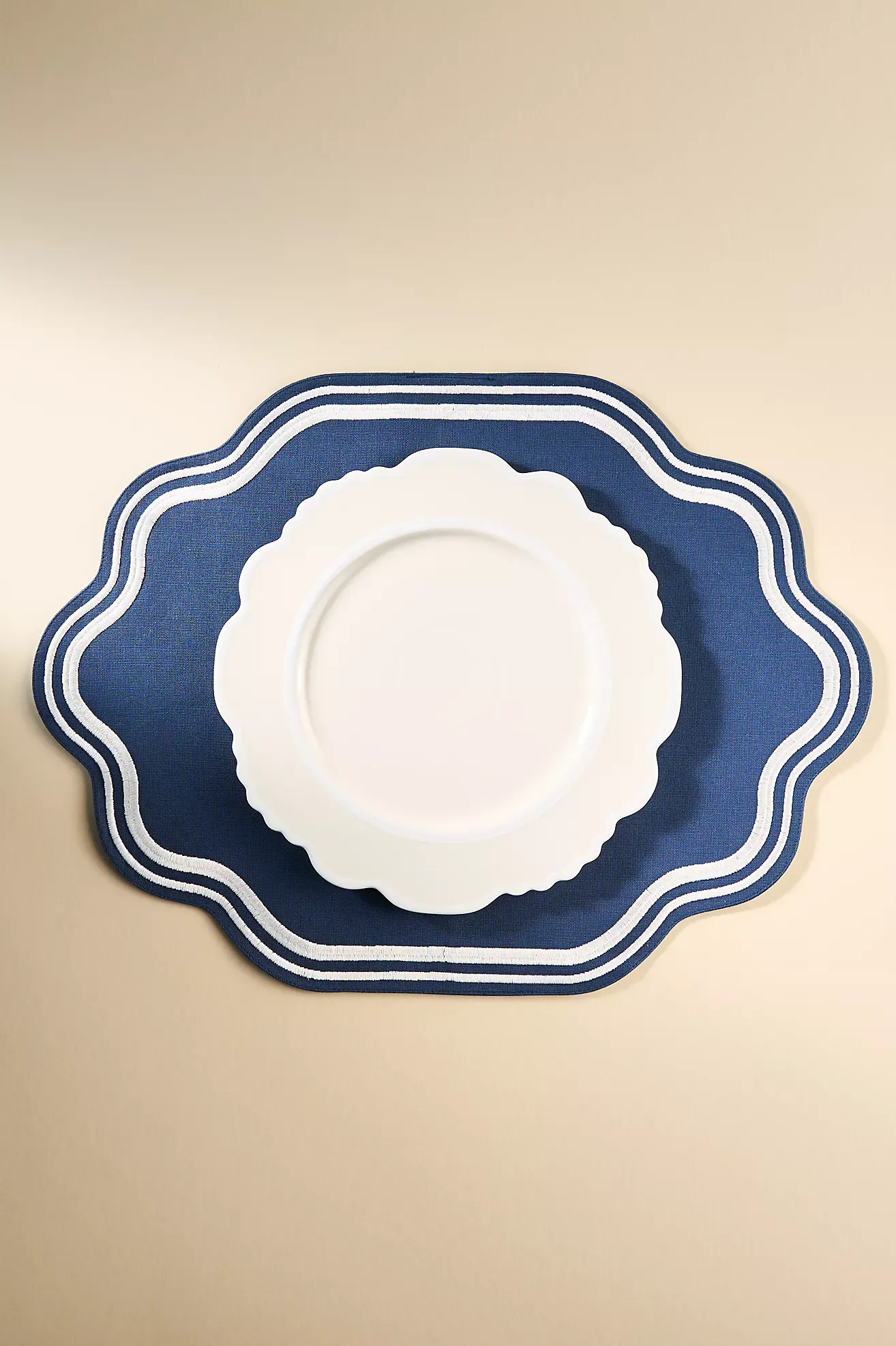 Madeline Embroidered Cotton Placemat