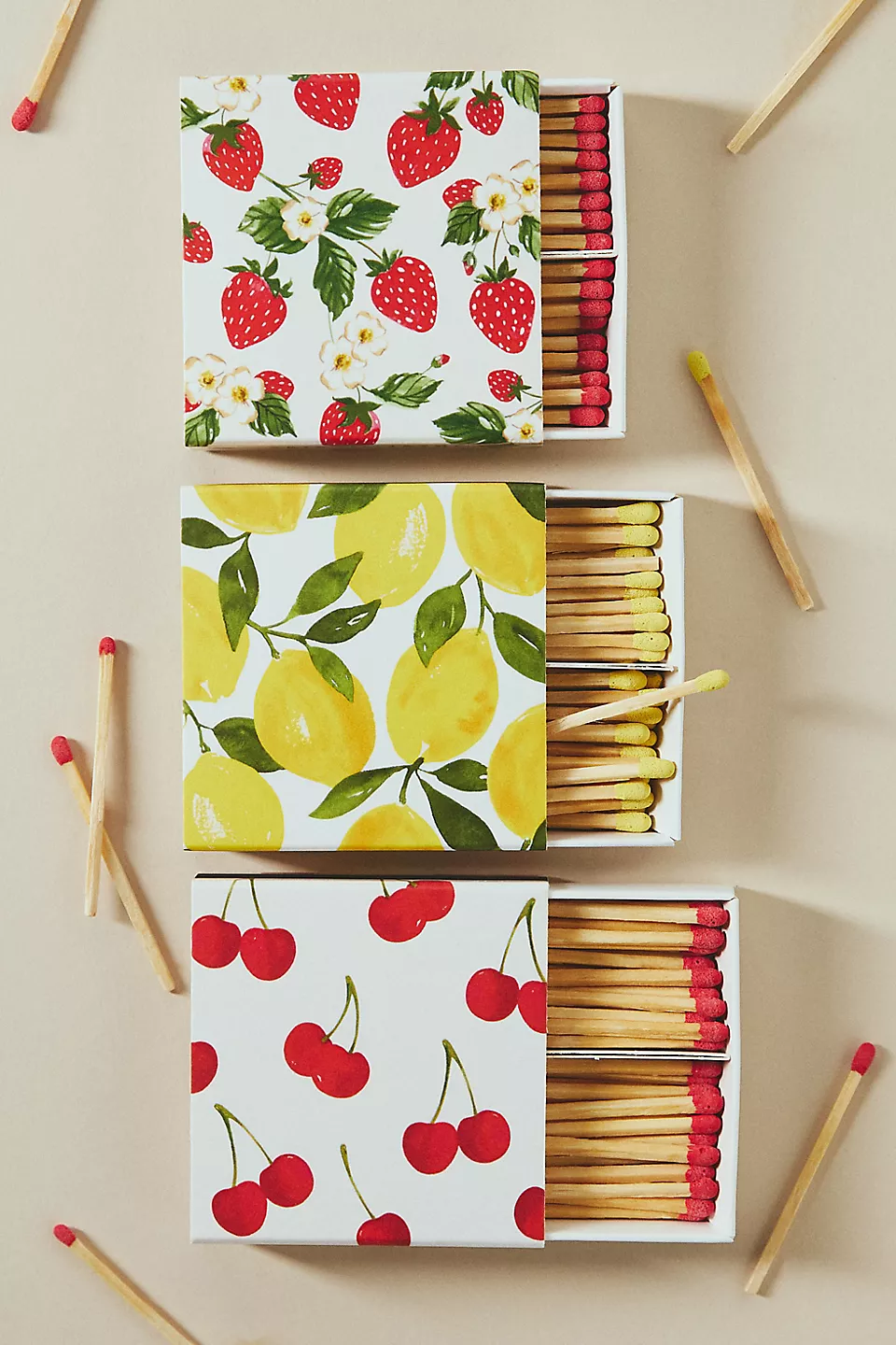 Abigail Jayne Fruit Matches, Set of 3