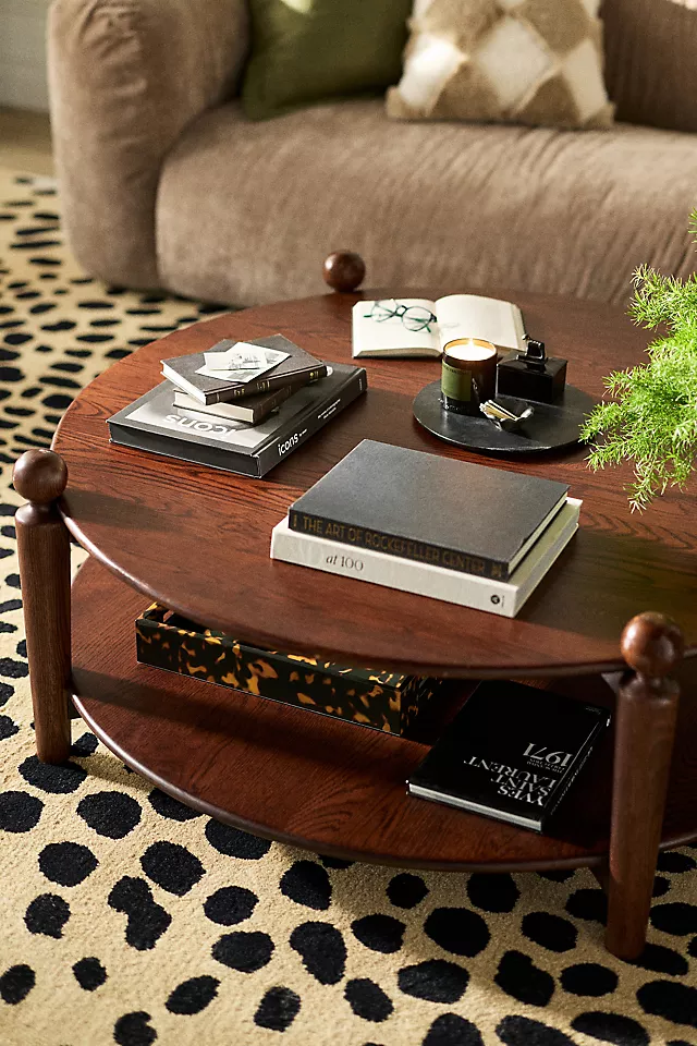 Roma Oak Round Coffee Table