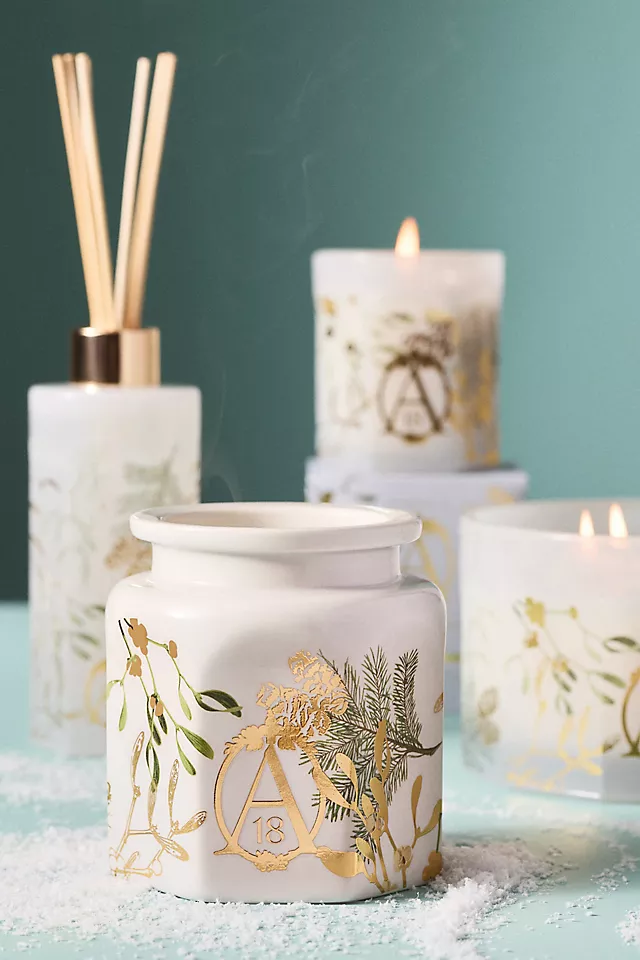 Apothecary 18 Fresh Mistletoe & Moss Ceramic Candle