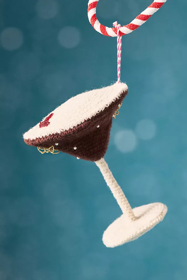 Snacks & Sips Crochet Ornament