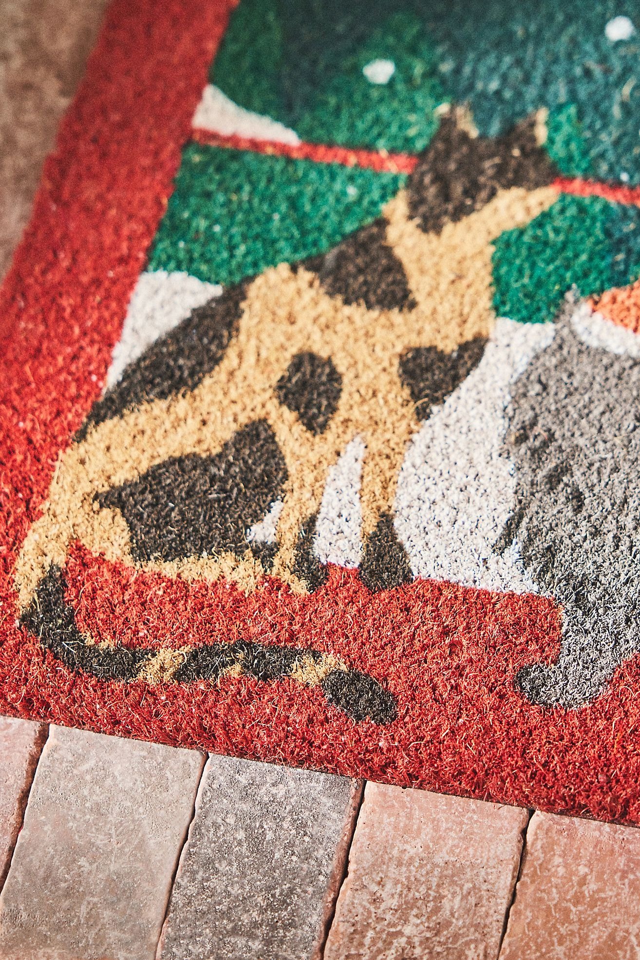 Meow Coir Printed Cat Doormat