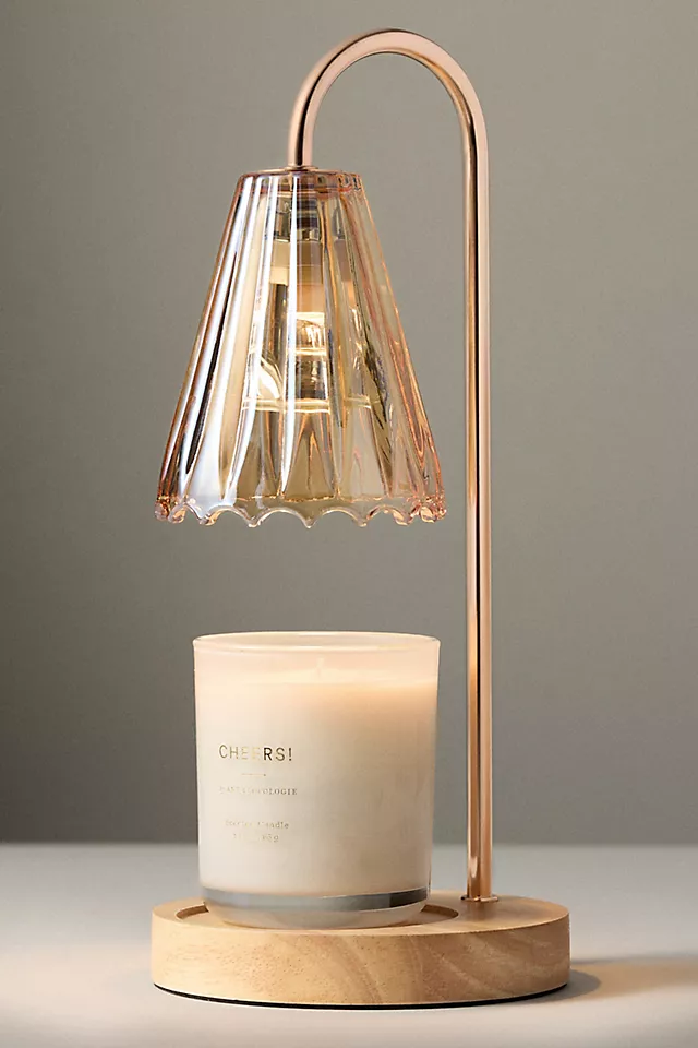 Amber Bloom Candle Warmer Lamp