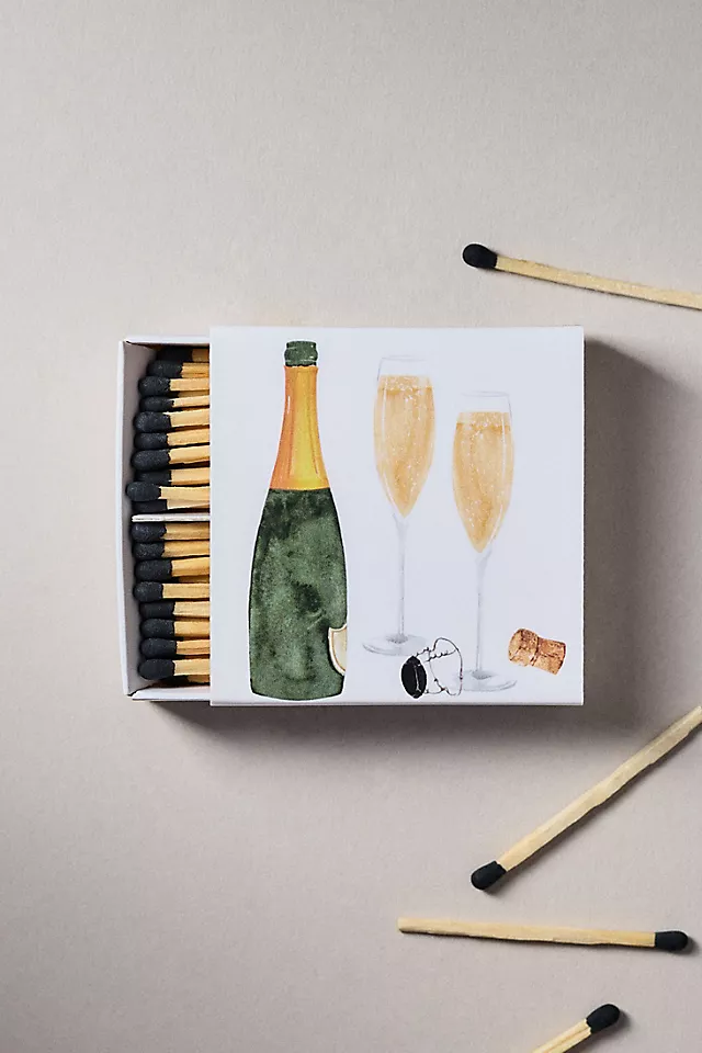 Abigail Jayne Champagne Mini Matches, Set of 2