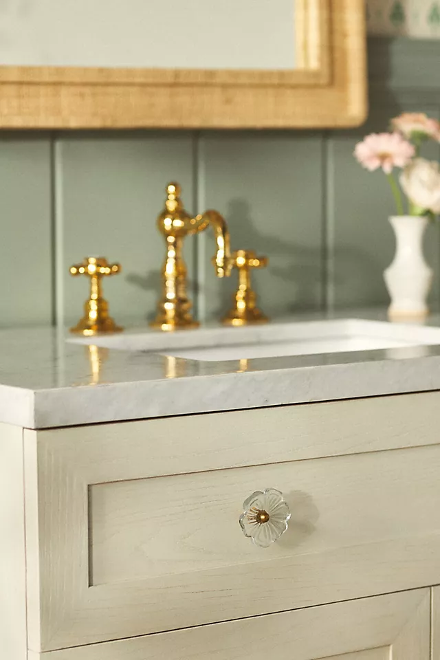 Fern Marble-Top Single Bathroom Vanity