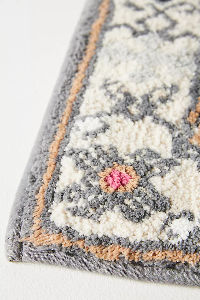 Octavia Tufted Cotton Leopard Bath Mat